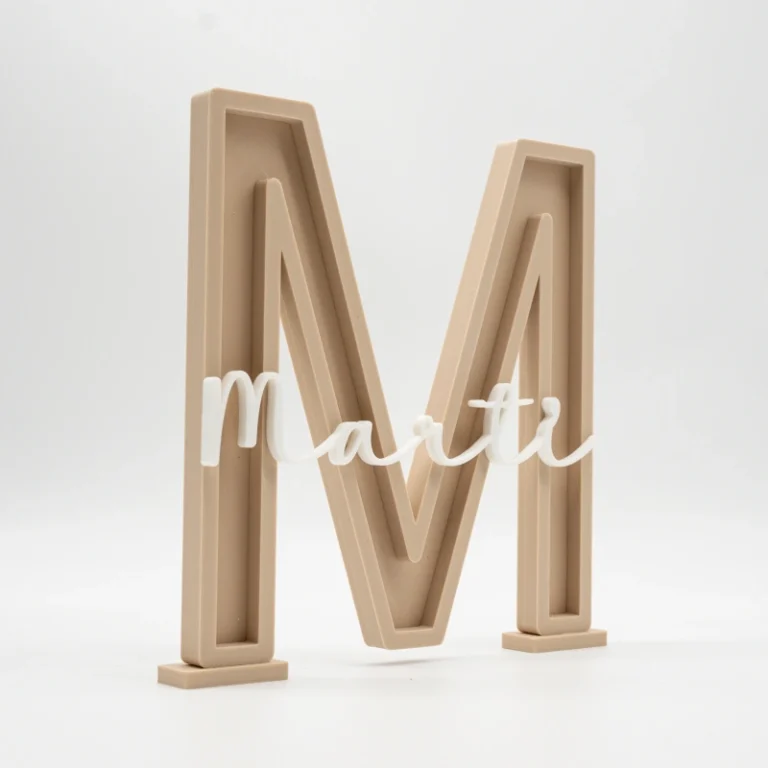Letra personalizada Beige