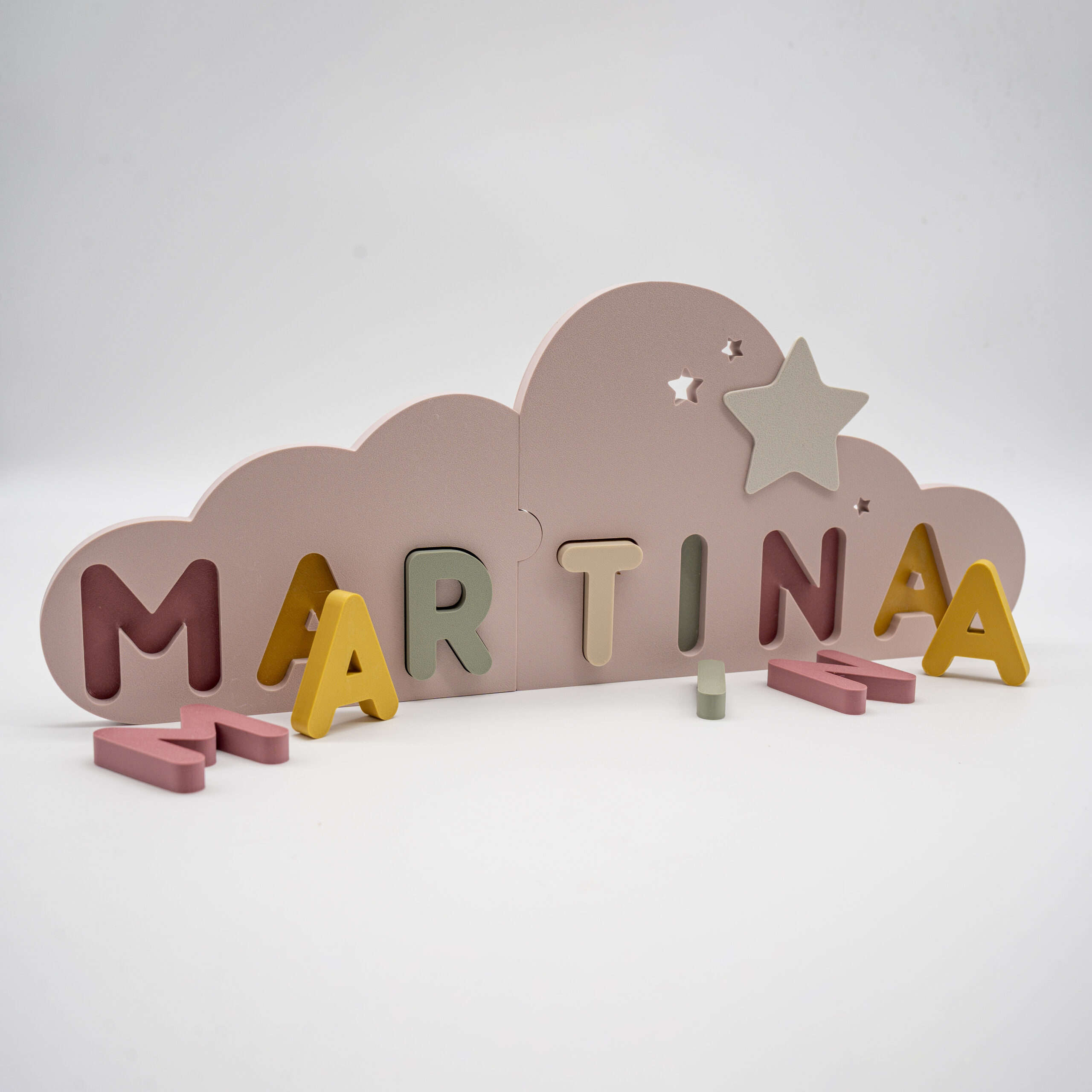 Nube puzzle Rosa Empolvado