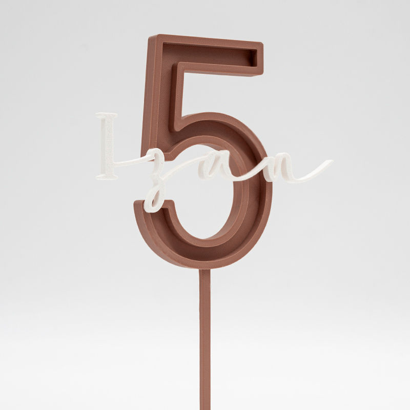 Cake Topper Personalizado Terracota