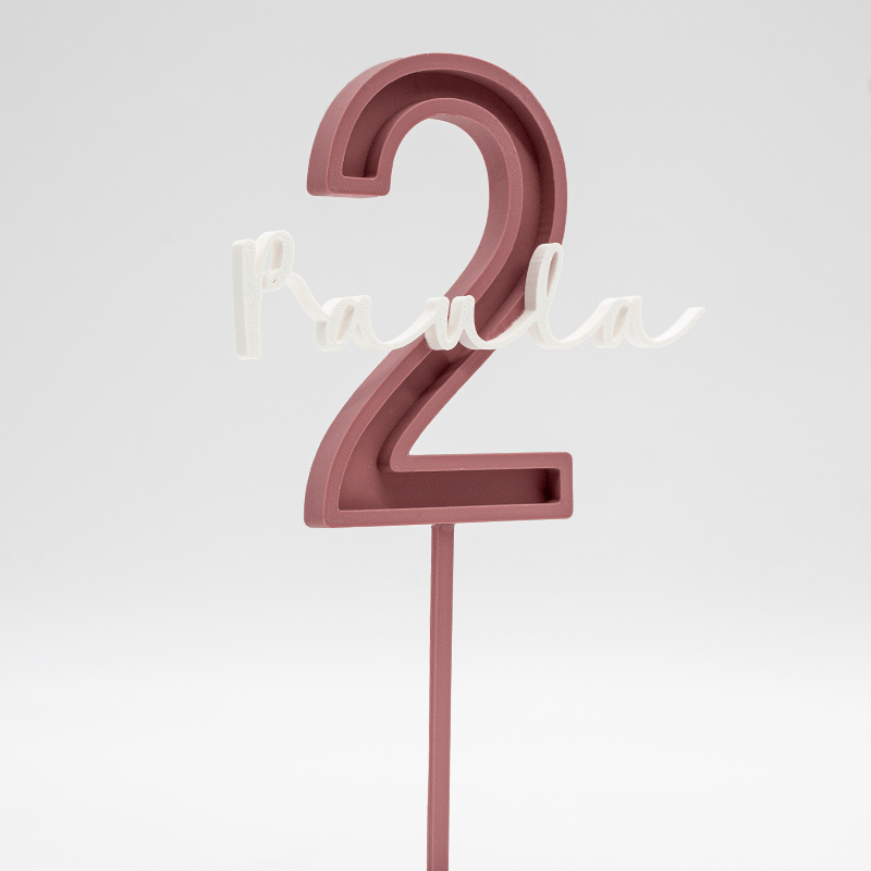 Cake Topper Personalizado Fresa