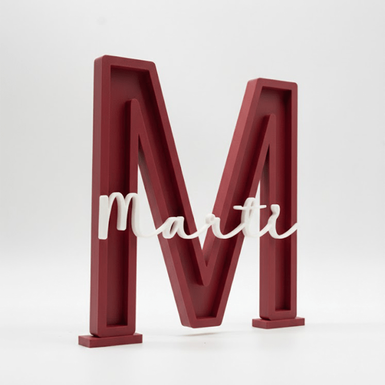 Letra personalizada Rojo