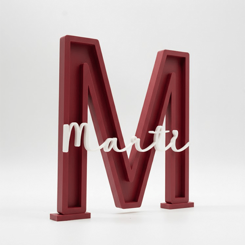 Letra personalizada Rojo