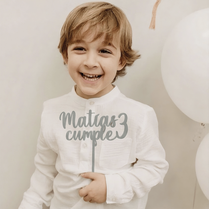 Cake Topper "Nombre y NÃºmero"