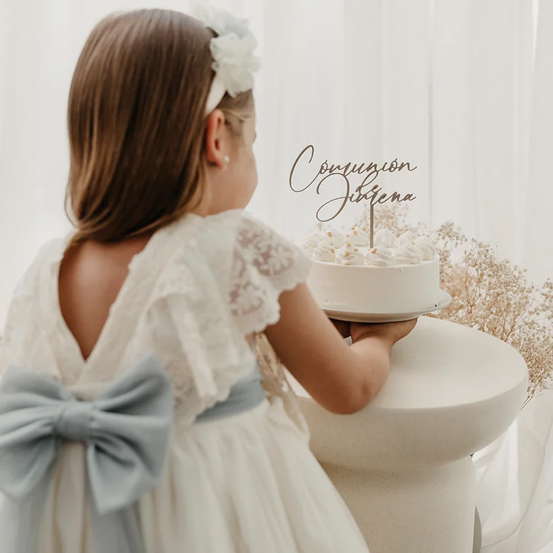 Cake Topper "La comunión/bautizo de..."